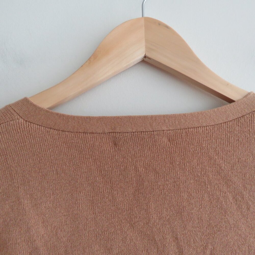 ARITZIA BABATON Georgia Cropped Wool Blend Cardigan in Camel Tan - Size XS - Picture 12 of 15